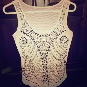 Studded lightweight tank top
